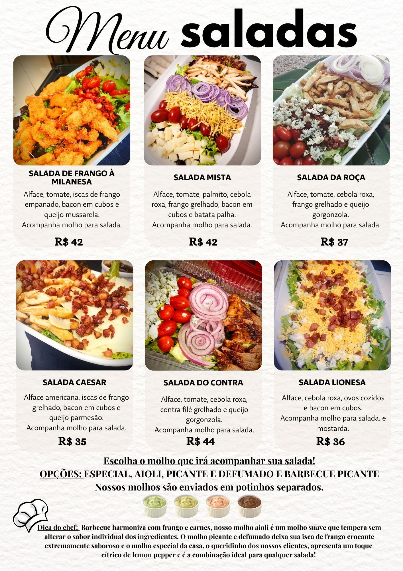 Saladas do Caçarola
