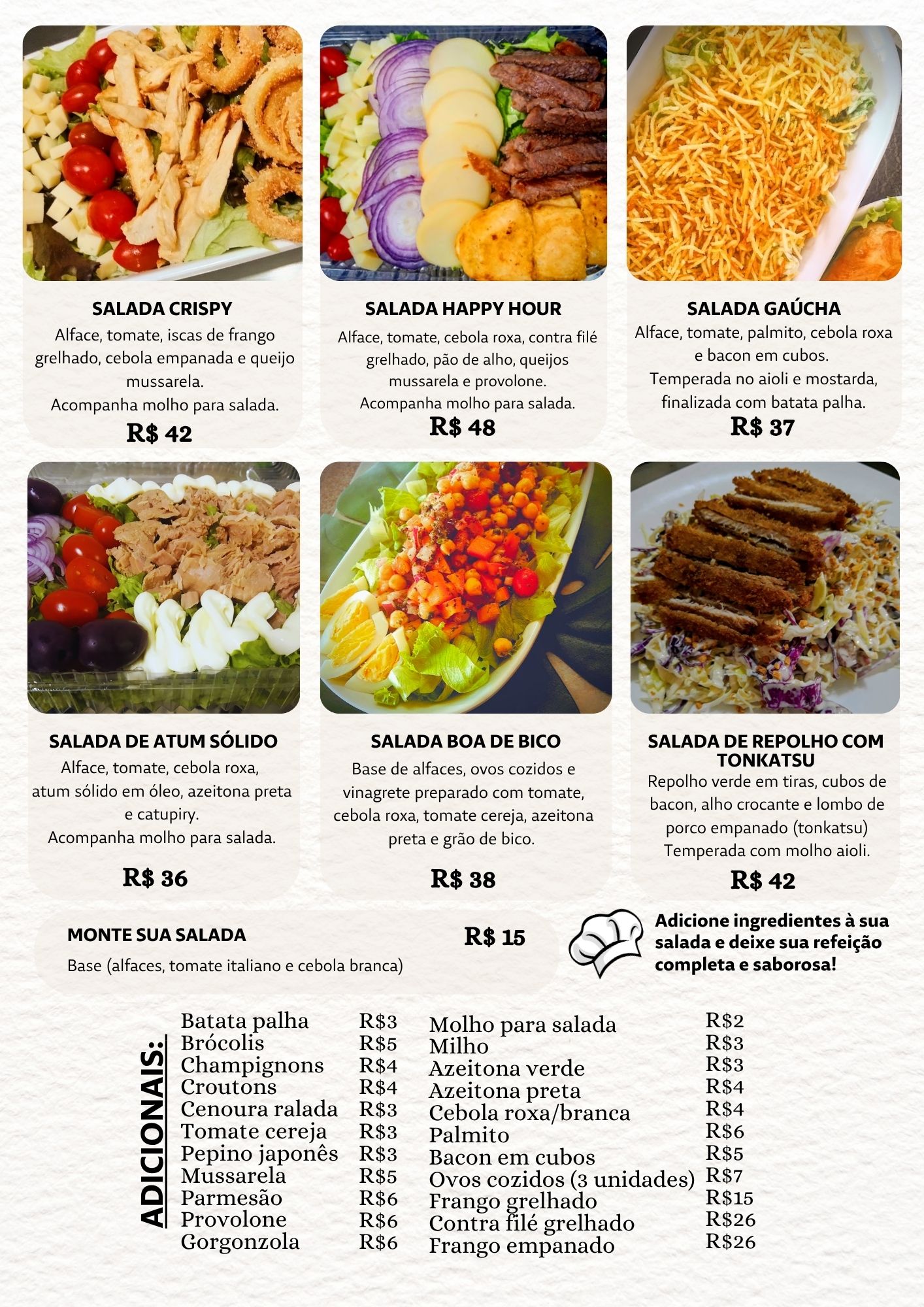 Saladas do Caçarola